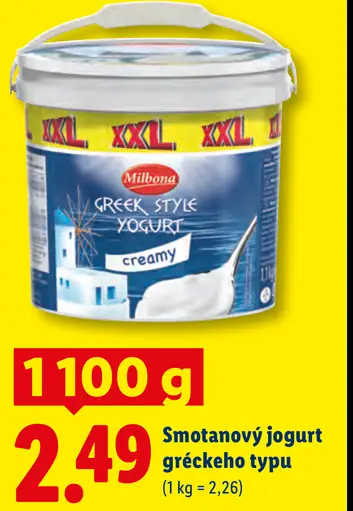 Milbona Smotanový jogurt gréckeho typu