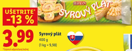 Havran Syrový plát