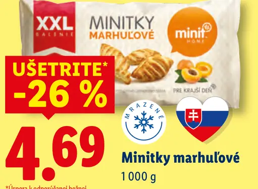 Minitky Marhuľové