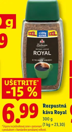 Royal rozpustná káva