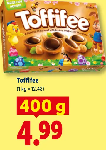 Toffifee karamelové pralinky s lieskovým orieškom