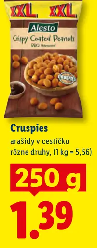 Alesto Cruspies arašidy v cestíčku