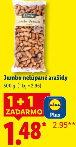 Alesto Jumbo nelúpané arašidy