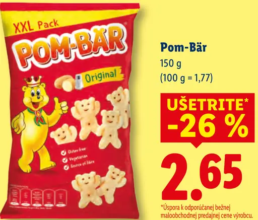 Pom-Bär Original zemiakové snacky