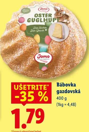 Jomo Bábovka gazdovská