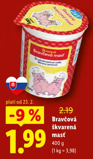 Bravčová škvarková masť