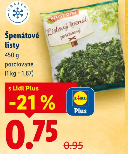 Freshona mrazený špenát