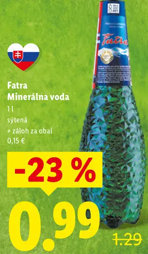 Fatra Prírodná minerálna voda sýtená