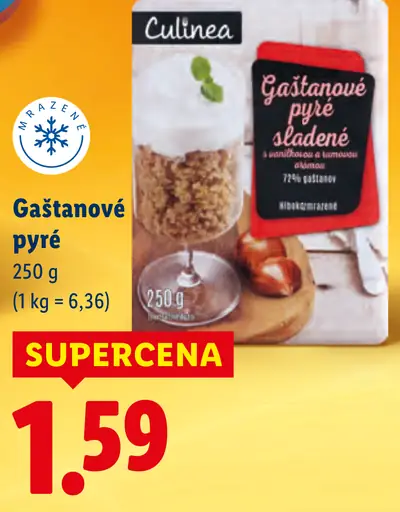 Culinea gaštanové pyré ľadené