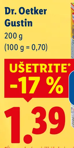 Dr. Oetker Gustin jemný škrob