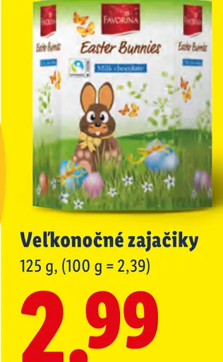 Favorina veľkonočné zajačiky