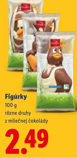Favorina figúrky z mliečnej čokolády