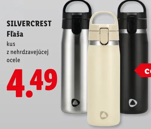Silvercrest fľaša z nehrdzavejúcej ocele