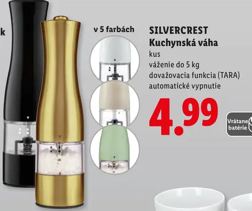 SilverCrest kuchynská váha