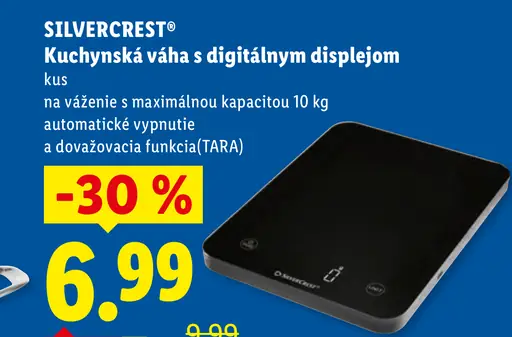 SilverCrest kuchynská váha s digitálnym displejom