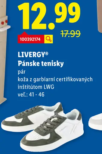 LIVERGY Pánske tenisky