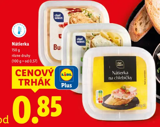 Chef Select nátierka rôzne druhy