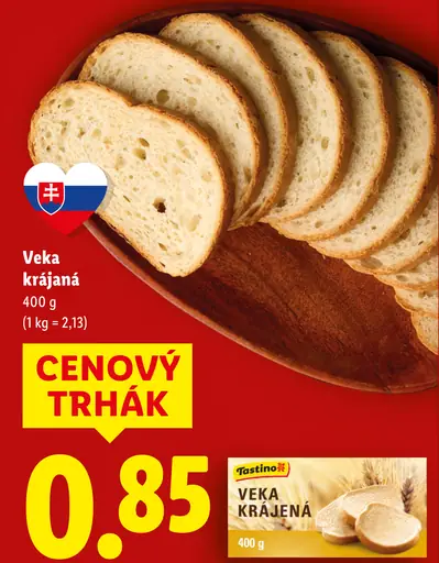 Tastino veka krájaná