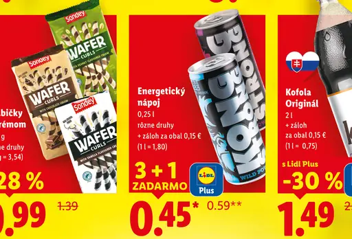 Sondey Wafer Curls trubičky plnené krémom