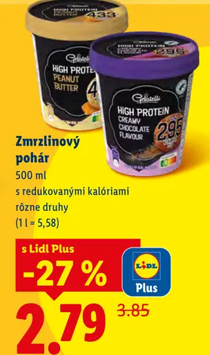 Gelatelli High Protein Zmrzlinový pohár