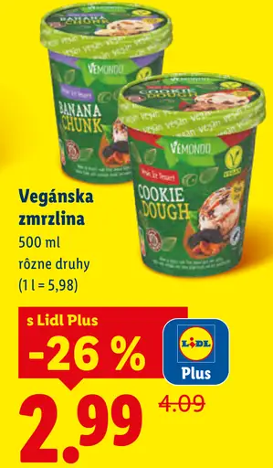 Vemondo Vegánska zmrzlina