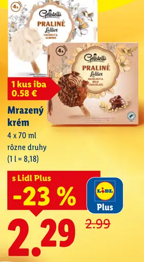 Gelatelli Mrazený krém s lentilkami