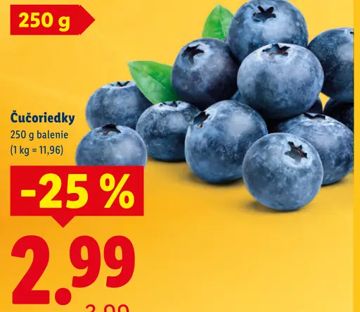 Čučoriedky čerstvé