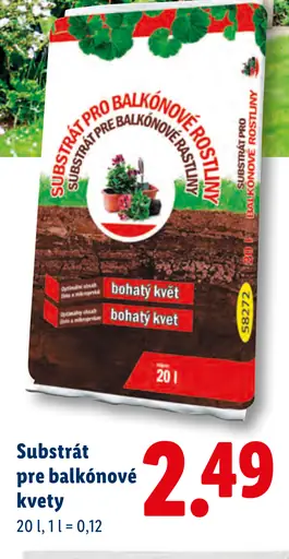 Substrát pre balkónové kvety