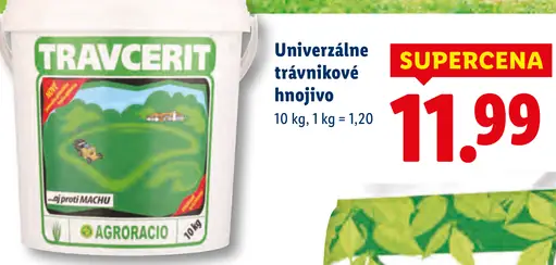Travcerit univerzálne trávnikové hnojivo