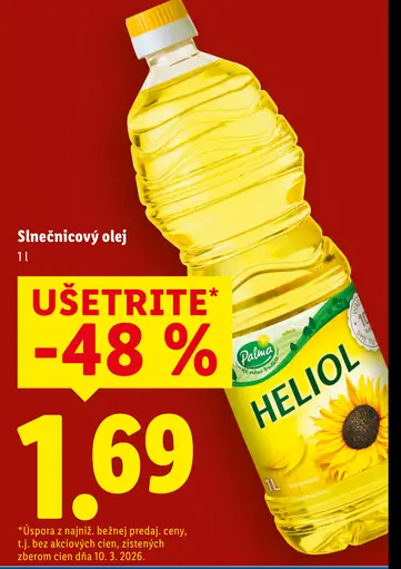 Heliol slnečnicový olej