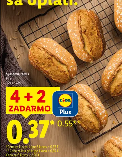 Lidl Špaldová žemľa