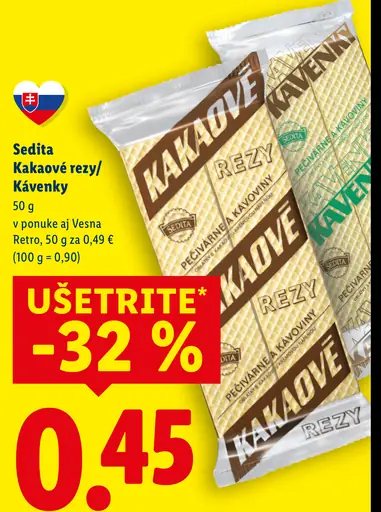 Sedita Kakaové rezy, Kávenky