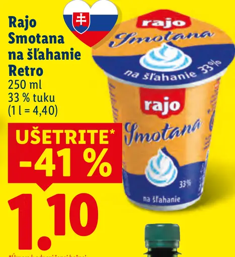 Rajo Smotana na šľahanie Retro