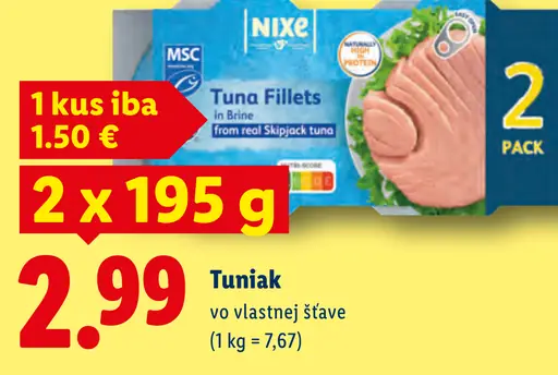 Nixe Tuniak vo vlastnej šťave