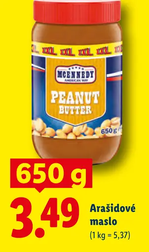 Mcennedy arašidové maslo