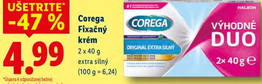 Corega fixačný krém extra silný