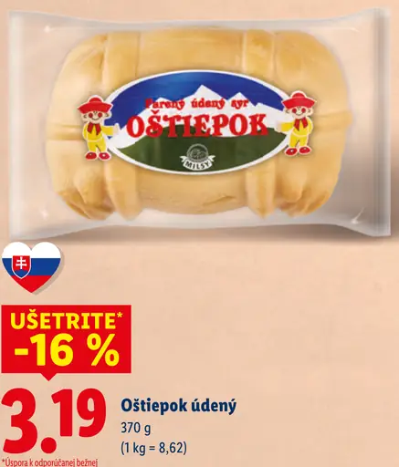 Oštiepok údený syr