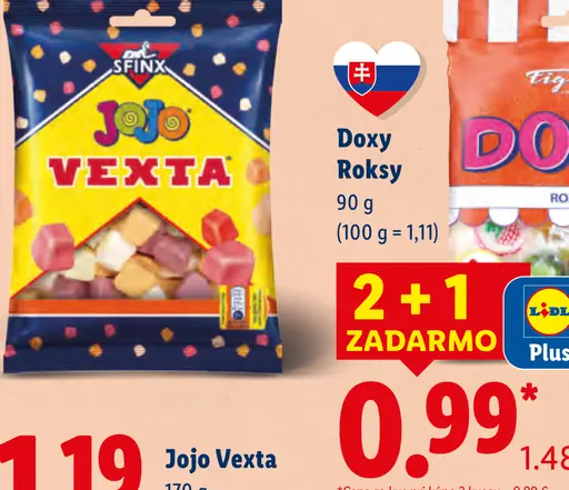 Doxy roksy cukríky
