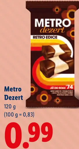 Metro dezert retro edícia