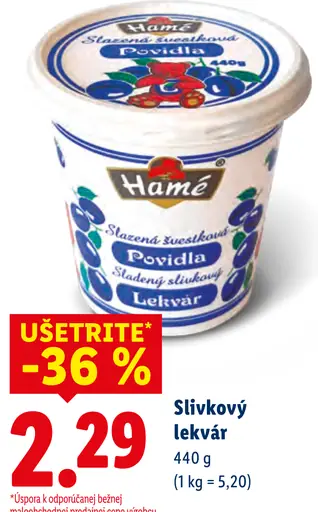Hamé slivkový lekvár