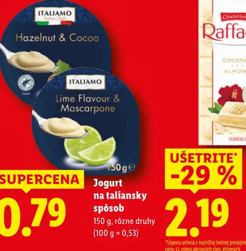 Italiamo jogurt na taliansky spôsob Hazelnut & Cocoa