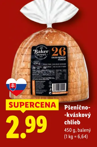 Baker Street Chlieb kváskový pšeničný