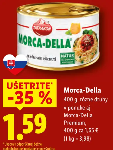 Tatrakon Morca-Della Premium mäsová konzerva