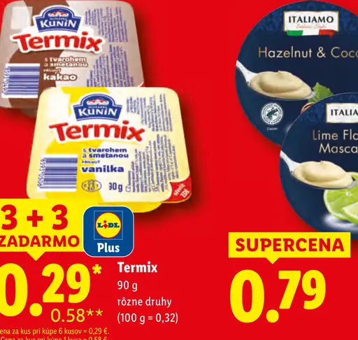 Kunín Termix tvarohový dezert