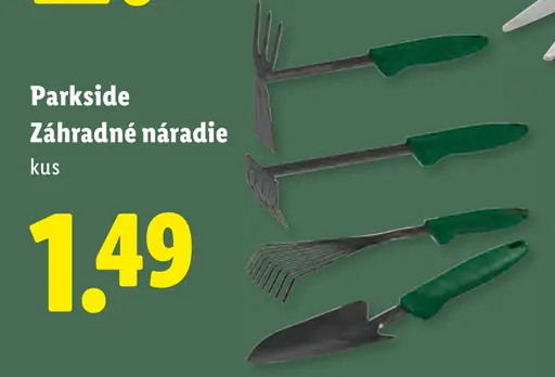 Parkside Záhradné náradie