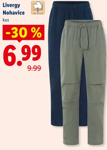 Livergy Pánske nohavice s ľanom