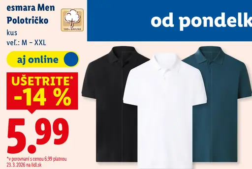 Esmara Men pánske polotričko