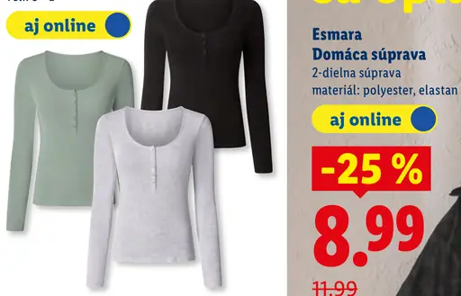 Esmara Domáca súprava