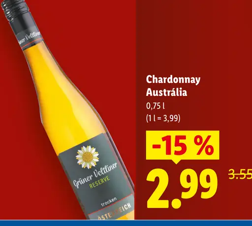 Chardonnay Austrália biele víno