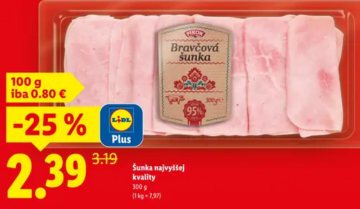 Pikok bravčová šunka najvyššej kvality